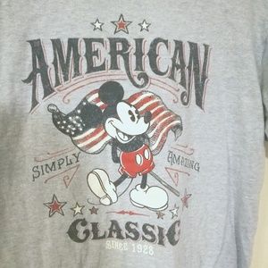 Disney Mickey Mouse Light Blue Graphic T Shirt